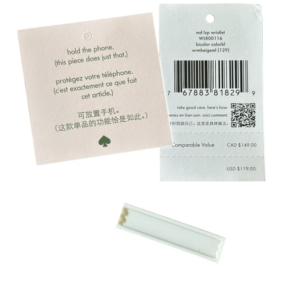 NWT Kate Spade Staci Saffiano Leather Medium L-Zip Wristlet Color Block - Picture 3 of 5